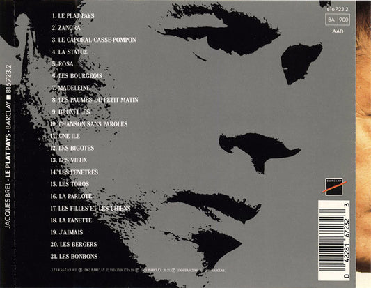 Jacques Brel : Le Plat Pays (CD, Comp)