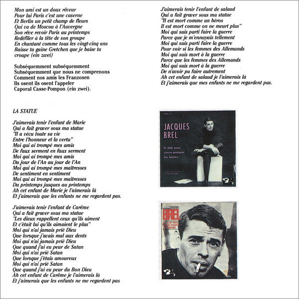 Jacques Brel : Le Plat Pays (CD, Comp)