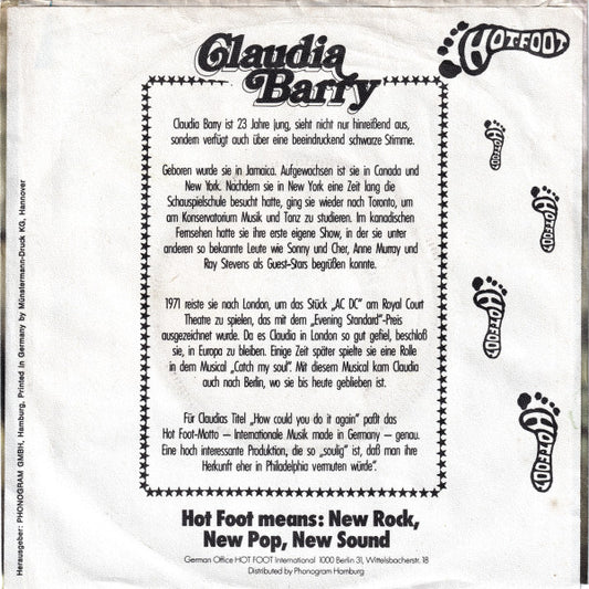 Claudja Barry : Reggae Bump (7", Single)