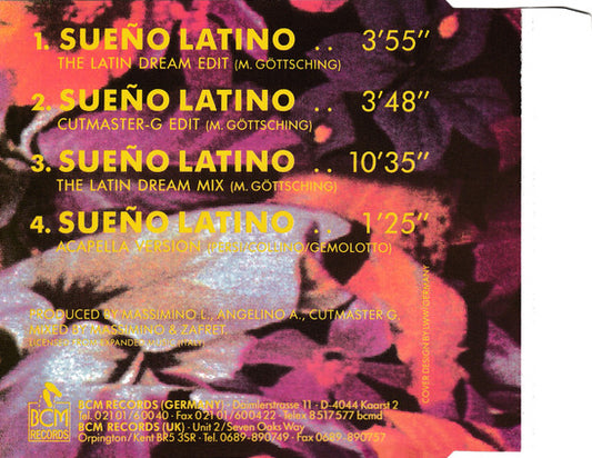 Sueño Latino Featuring Carolina Damas : Sueño Latino - The Latin Dream (CD, Maxi)