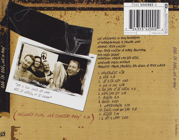 Bløf : Oog In Oog (Live In Ahoy') (CD, Album, Enh)