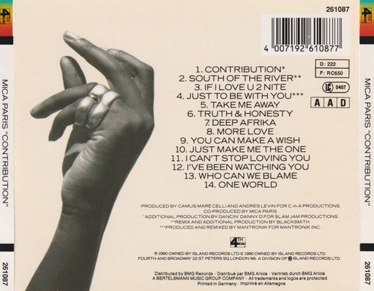 Mica Paris : Contribution (CD, Album)