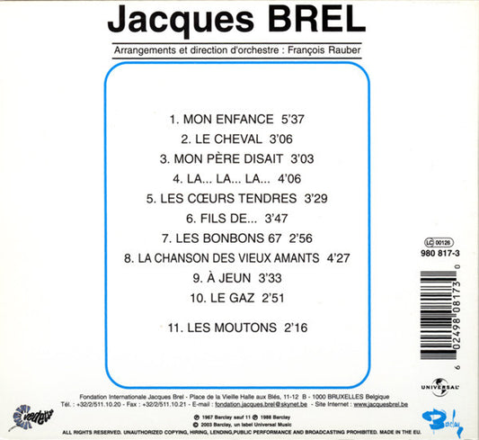 Jacques Brel : Jacques Brel 67 (CD, RE, RM)