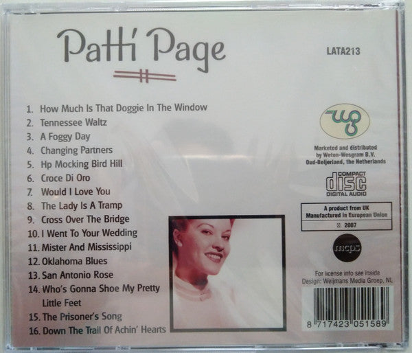 Patti Page : How Much Is That Doggy In The Window (CD, Comp)