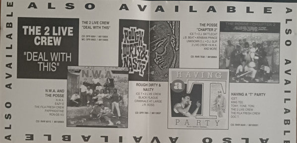 The 2 Live Crew / Rock On Crew Featuring Fresh Kid Ice : Deal With This (CD, Album, Comp, RE)