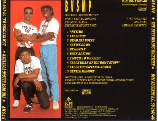 B.V.S.M.P. : The Best Belong Together (CD, Album)