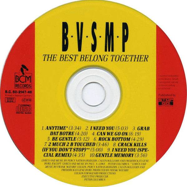 B.V.S.M.P. : The Best Belong Together (CD, Album)