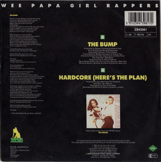 Wee Papa Girl Rappers : The Bump (7")
