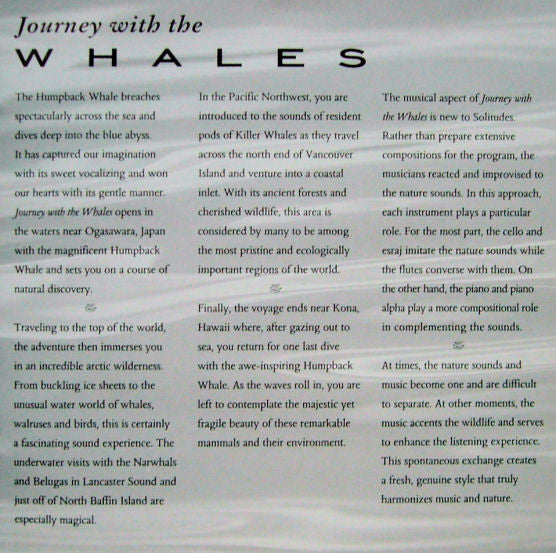 Dan Gibson : Journey With The Whales (CD, Album)