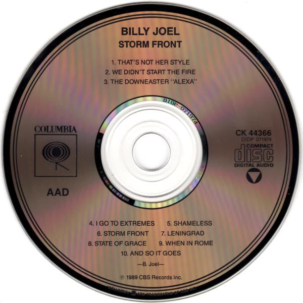Billy Joel : Storm Front (CD, Album)