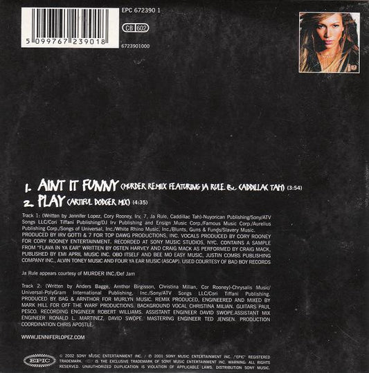 Jennifer Lopez : Ain't It Funny (CD, Single, Car)