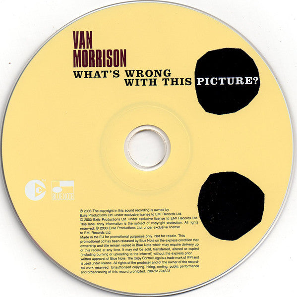 Van Morrison : What's Wrong With This Picture? (CD, Album, Copy Prot., Promo)