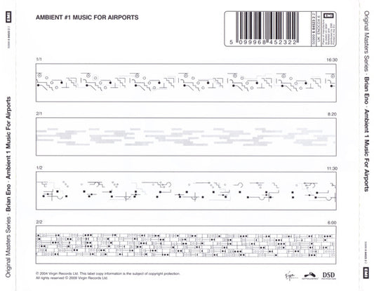 Brian Eno : Ambient 1 (Music For Airports) (CD, Album, RE, RM, GZ )