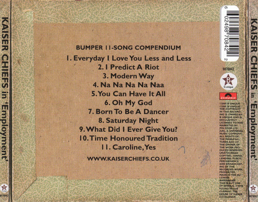 Kaiser Chiefs : Employment (CD, Album)