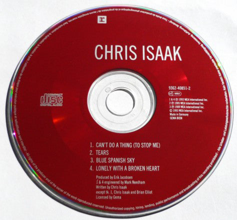 Chris Isaak : Can't Do A Thing (To Stop Me) (CD, EP)