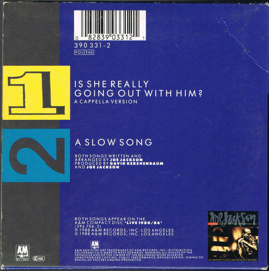 Joe Jackson : Is She Really Going Out With Him? (A Cappella Version) (CD, Single)