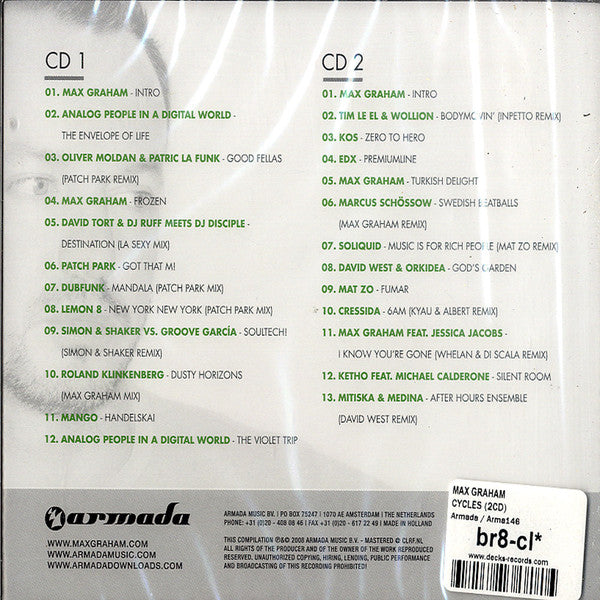 Max Graham : Cycles (2xCD, Comp, Mixed)