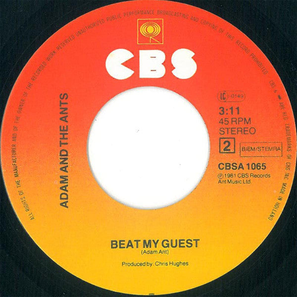 Adam And The Ants : Stand & Deliver! (7", Single)