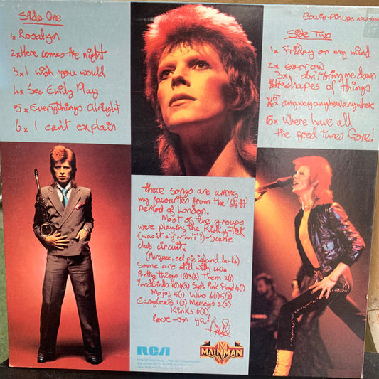 David Bowie : Pinups (LP, Album, RP)