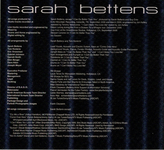 Sarah Bettens : Never Say Goodbye (CD, Album)