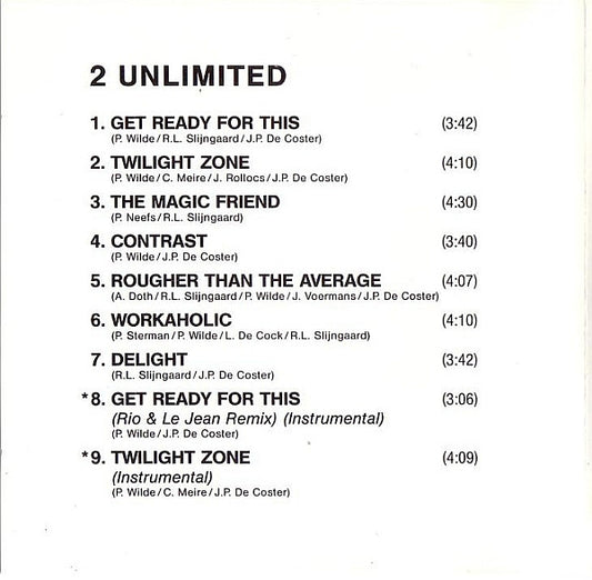 2 Unlimited : Get Ready! (CD, Album)