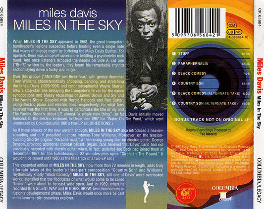 Miles Davis : Miles In The Sky (CD, Album, RE, RM)