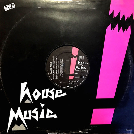 Sadie Nine : Let's Work It Out (12", Maxi)