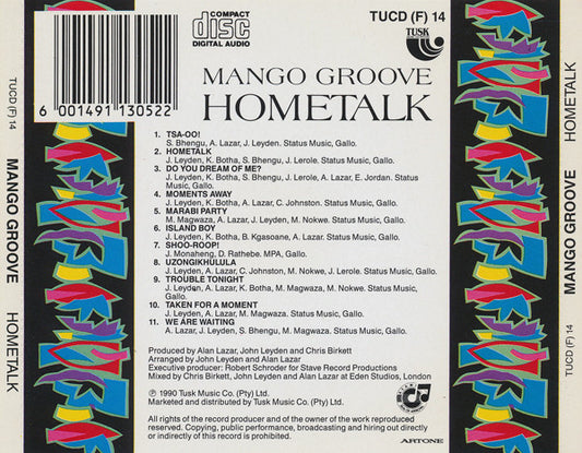 Mango Groove : Hometalk (CD, Album)