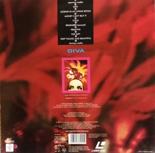 Annie Lennox : Diva (Laserdisc, S/Sided, PAL, SECAM)