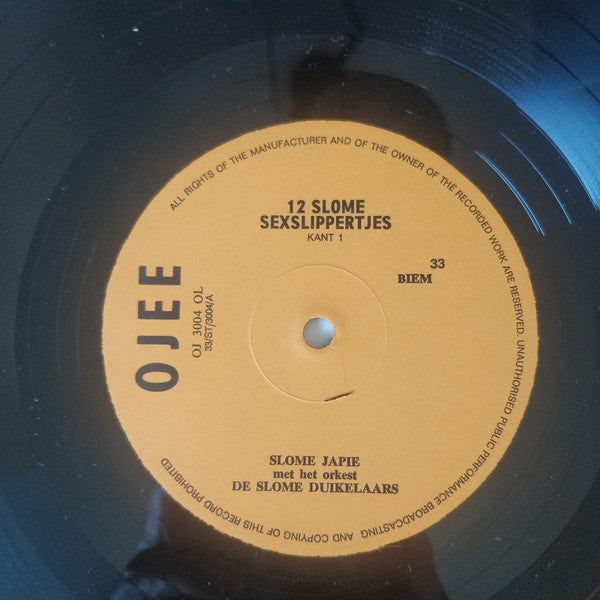 Slome Japie : 12 Slome Sex-Slippertjes (LP, Comp)