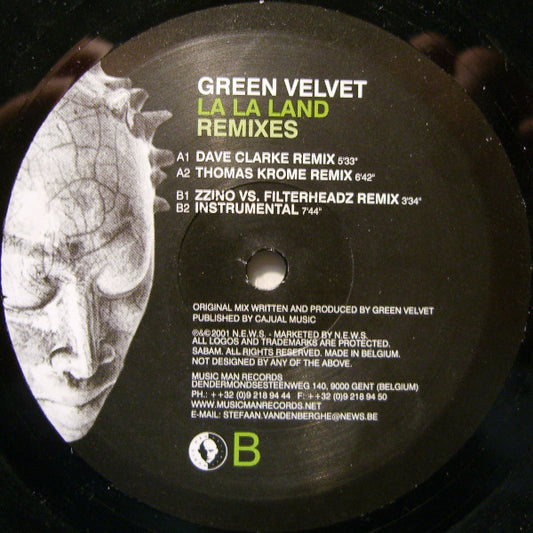 Green Velvet : La La Land (Remixes) (2x12")