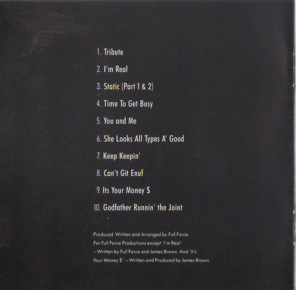 James Brown With Full Force : I'm Real (CD, Album)