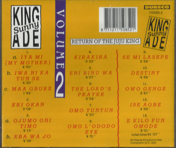 King Sunny Ade : Return Of The Juju King Volume 2 (CD, Comp)