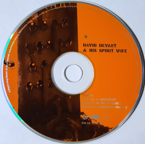 David Devant And His Spirit Wife : Ginger (CD, Single)