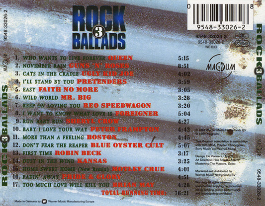 Various : Rock Ballads 3 (CD, Comp)
