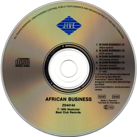 African Business : In Zaire Business (CD, Maxi)
