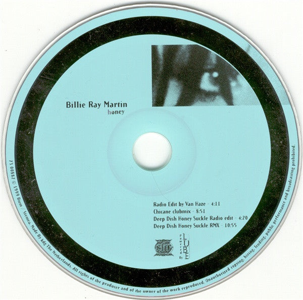 Billie Ray Martin : Honey (CD, Maxi)