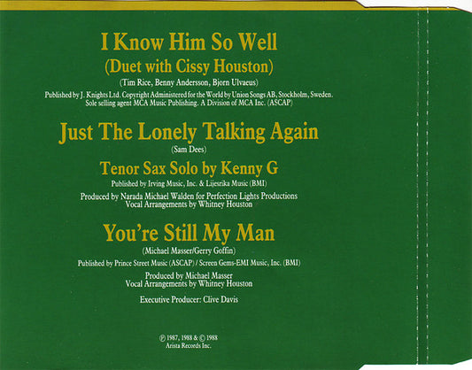 Cissy Houston & Whitney Houston : I Know Him So Well (CD, Maxi)