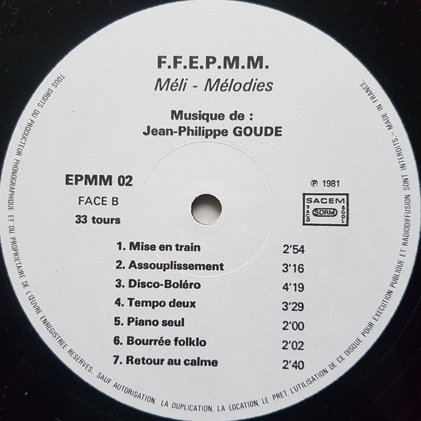 Jean-Philippe Goude : Meli-Melodies (LP, Album)