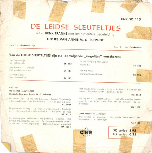 De Leidse Sleuteltjes : Dikkertje Dap / Het Fluitketeltje (7", Red)