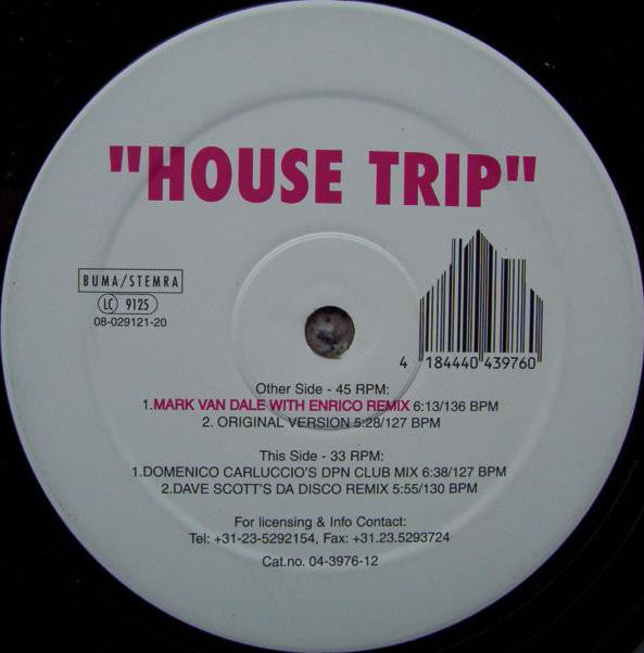 DJ Paul One vs. Dave Scott : House Trip (12")