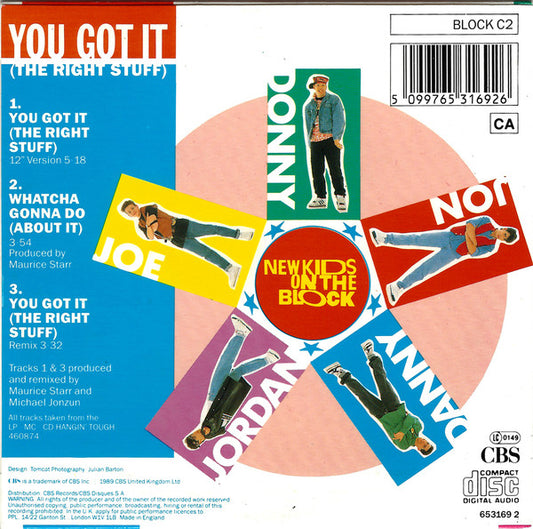 New Kids On The Block : You Got It (The Right Stuff) (CD, Single)