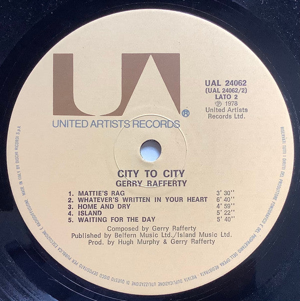 Gerry Rafferty : City To City (LP, Album)