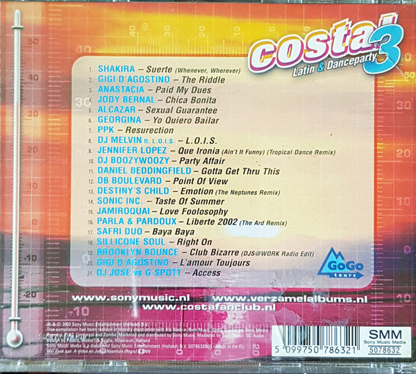Various : Costa! 3 Latin & Danceparty (CD, Album)