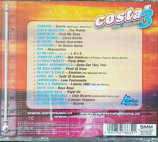 Various : Costa! 3 Latin & Danceparty (CD, Album)