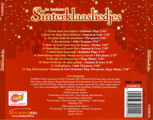 Various : De Leukste Sinterklaasliedjes (CD, Comp, RE)