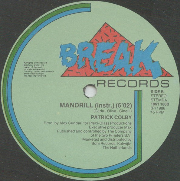 Patrick Colby : Mandrill (12", Maxi)