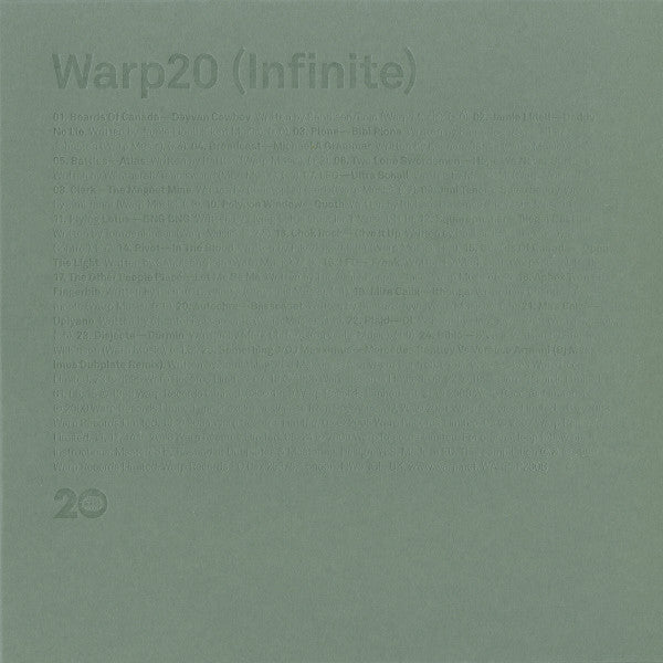 Various : Warp20 (1989-2009) (3x10", Comp + 2x10", S/Sided, Comp, Etch + CD, Com)