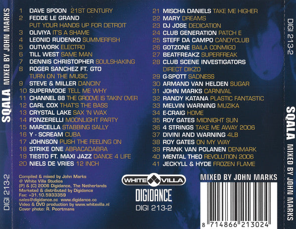 John Marks (2) : Sqala Mixed By John Marks (CD, Comp, Mixed + DVD-V, Comp, Mixed)