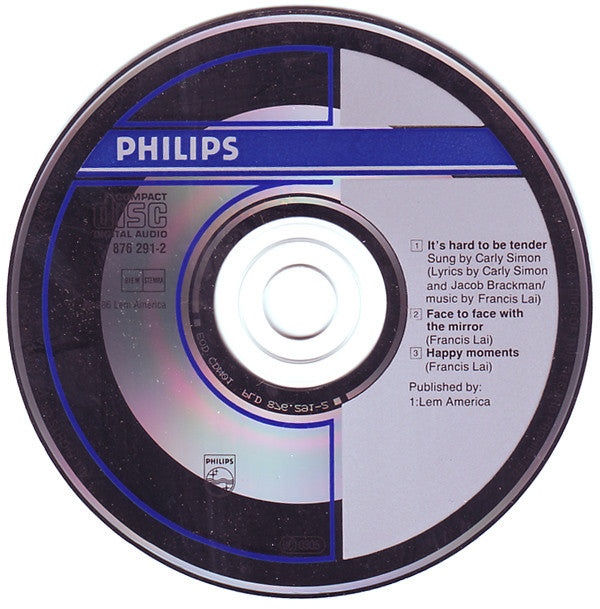 Carly Simon : It's Hard To Be Tender (CD, Maxi)